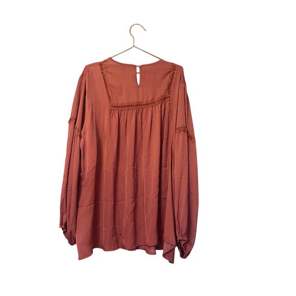 Suzanne Betro new with tag blouse balloon sleeve silky size 4X - Picture 2 of 6